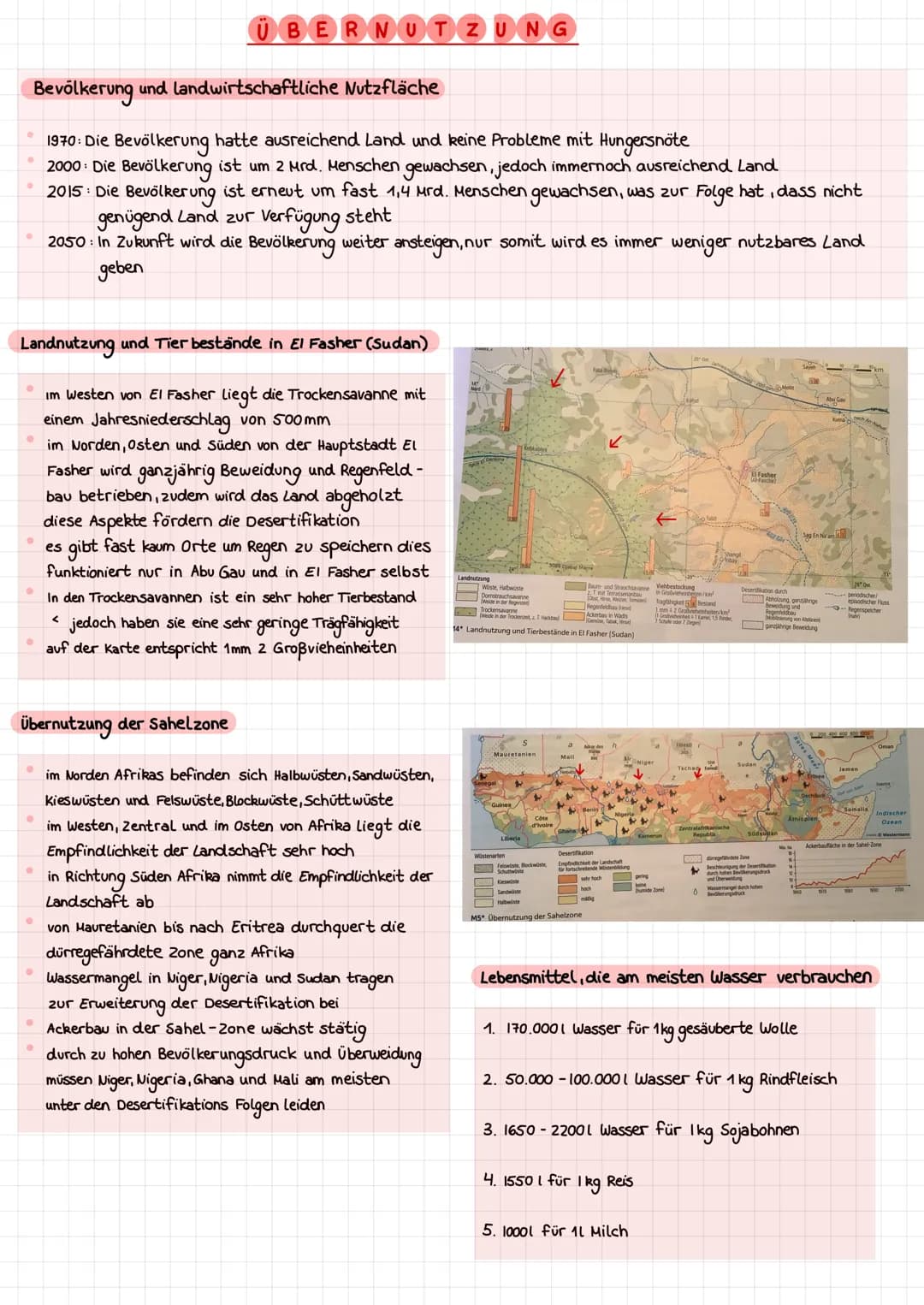 Desertifikation in der Sahelzone
Bevölkerungswachstum
Gegenmaßnahmen
Übernutzung
Desertifikation
Naturgeographische
Faktoren
Erosion/
Degrad