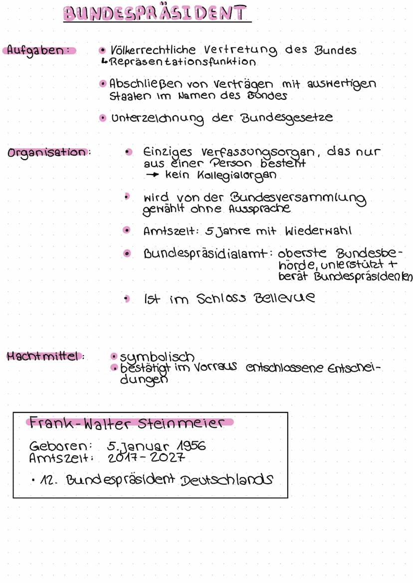 DIE BUNDESREGIERUNG
Bundeskabinett =
Besteht aus...
Prinzipien
Kanzlerprinzip
Der. Bundeskanzler
Bestimmt die
Richtlinien der Politik
und tr