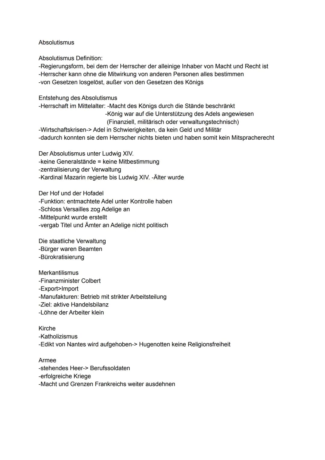Themen:
Zeitalter und Herrschaftsform / Theoretische Begründung : Thomas Hobbes
1530
+
Geschichtsklausur - Absolutismus
Zeitalter und Herrsc
