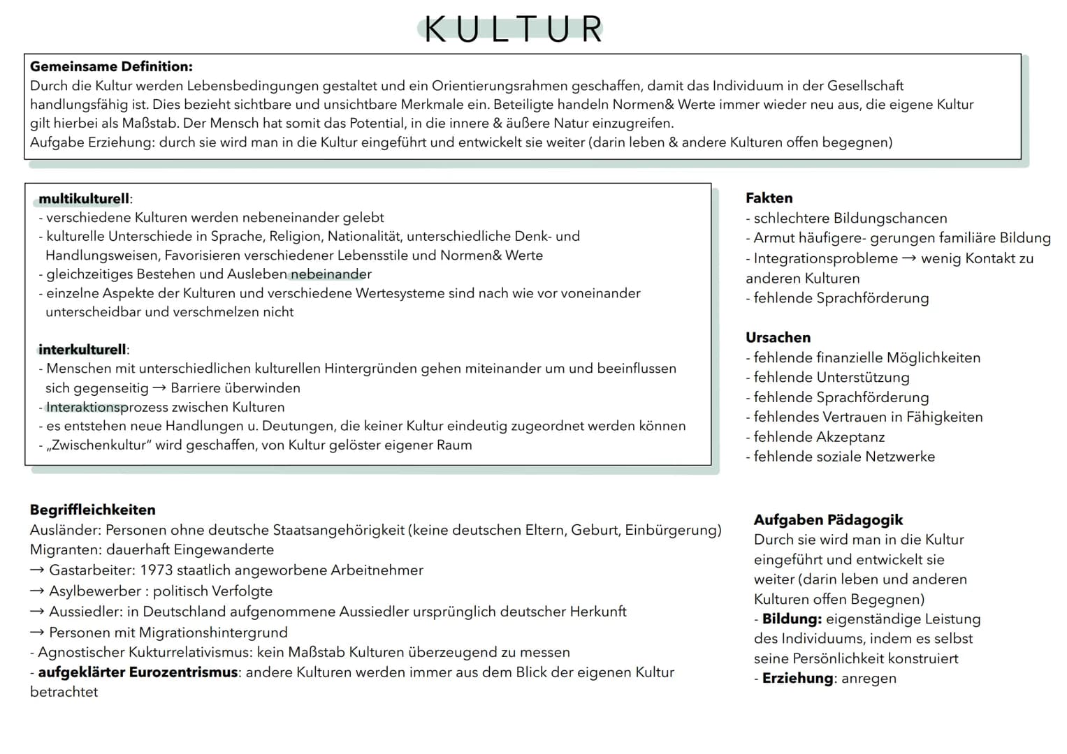 Interkulturelle Erziehung
efgang?
KERNGEDANKEN
• Integration als Aufgabe der gesamten Gesellschaft
Perspektivwechsel als Schlüssel zur Entwi