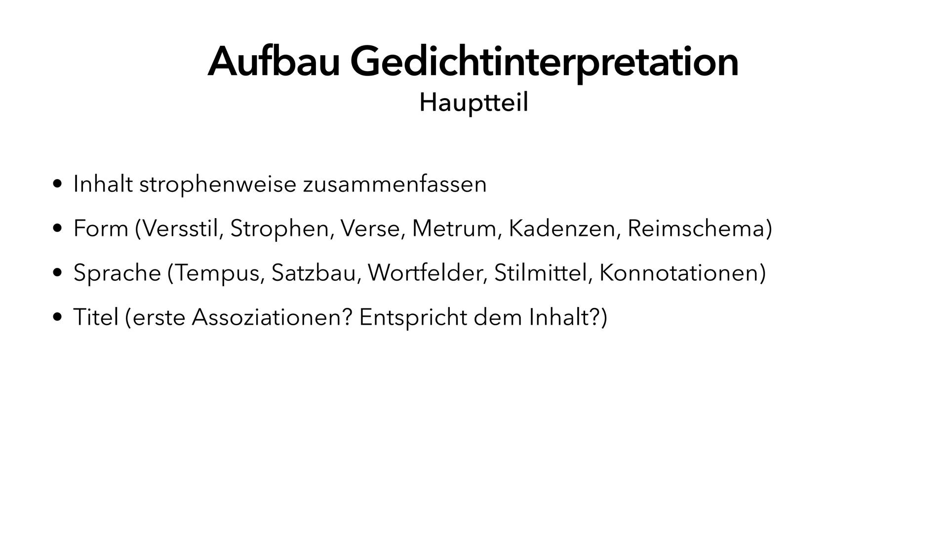 Inhaltsfeld Texte
Lyrik
,,Unterwegssein vom Barock bis zur Gegenwart"
Abi 2023 NRW - Deutsch LK • Gedichtarten ✓
• Form
• Stilmittel V
Epoch