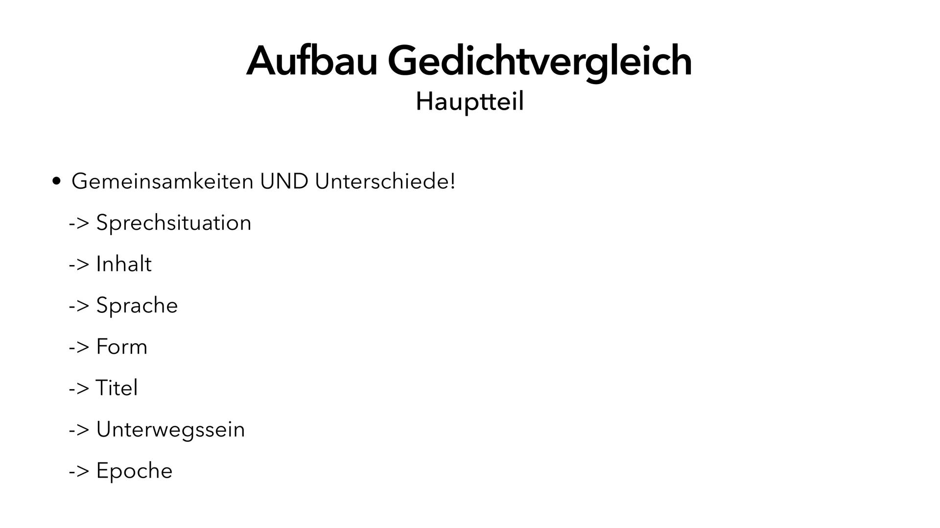 Inhaltsfeld Texte
Lyrik
,,Unterwegssein vom Barock bis zur Gegenwart"
Abi 2023 NRW - Deutsch LK • Gedichtarten ✓
• Form
• Stilmittel V
Epoch