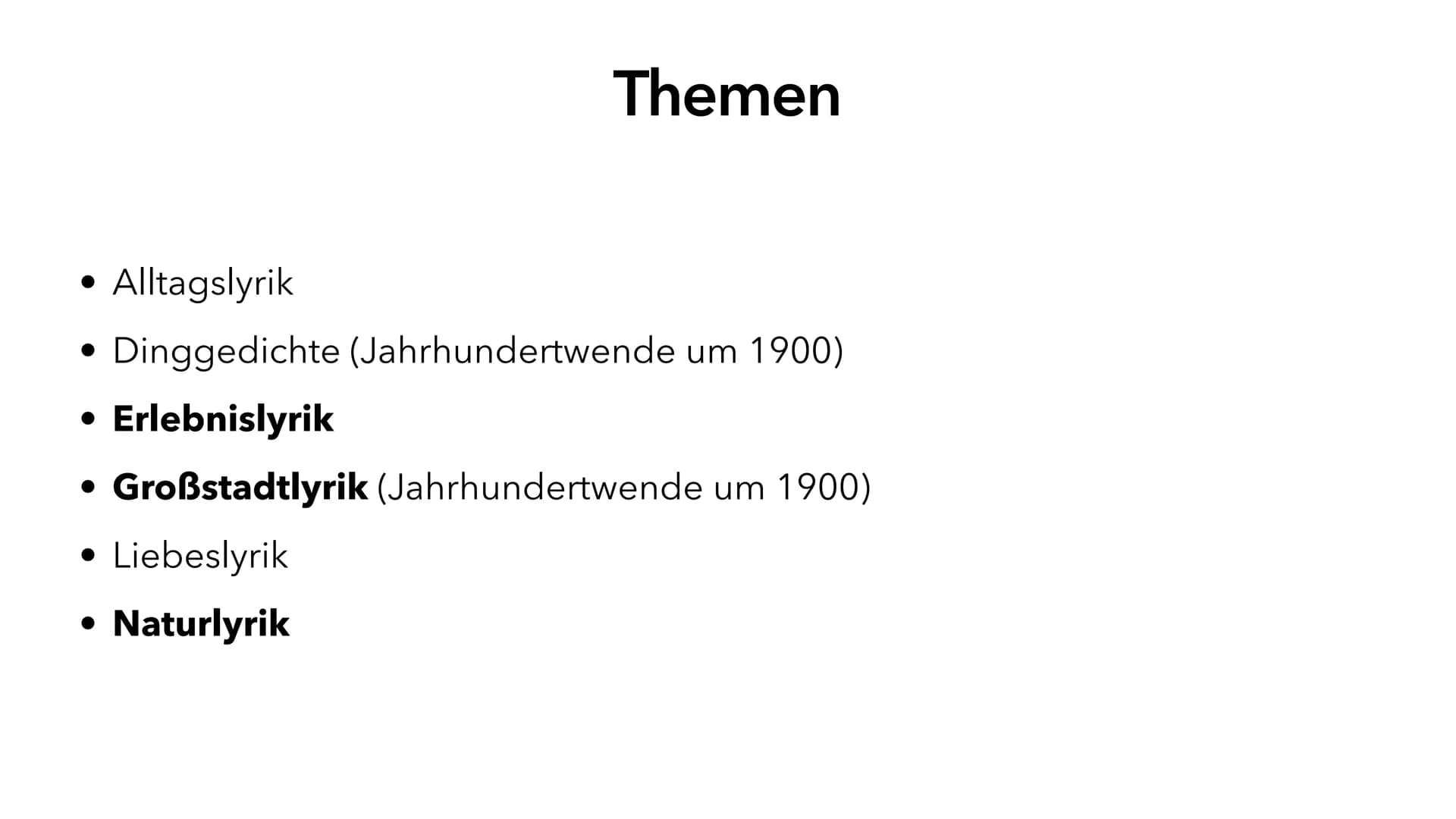 Inhaltsfeld Texte
Lyrik
,,Unterwegssein vom Barock bis zur Gegenwart"
Abi 2023 NRW - Deutsch LK • Gedichtarten ✓
• Form
• Stilmittel V
Epoch