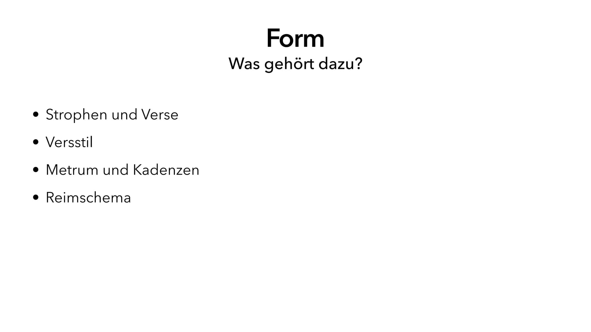 Inhaltsfeld Texte
Lyrik
,,Unterwegssein vom Barock bis zur Gegenwart"
Abi 2023 NRW - Deutsch LK • Gedichtarten ✓
• Form
• Stilmittel V
Epoch