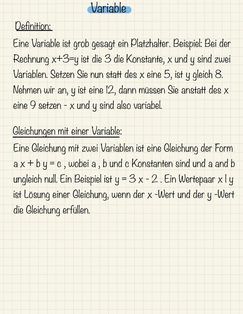 Mathe Definition:
Die lineare Funktion ist eine Funktion, ihre Funktionsgraph eine Linie ist. Etwas
mathematischer ausgedrückt, heißen diese