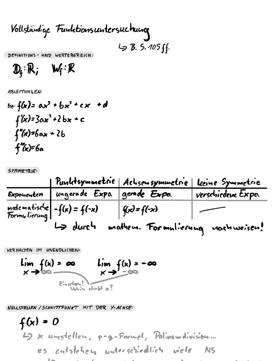 Klausurvorbereitung
4 Jasper Zimmerting
Ableitungsfunktion bestimmen
ZEICHNERISCH:
RECHNERISCH:
n
x = nx
²
Ableitungsregeln
m=
POTENZREGEL:
