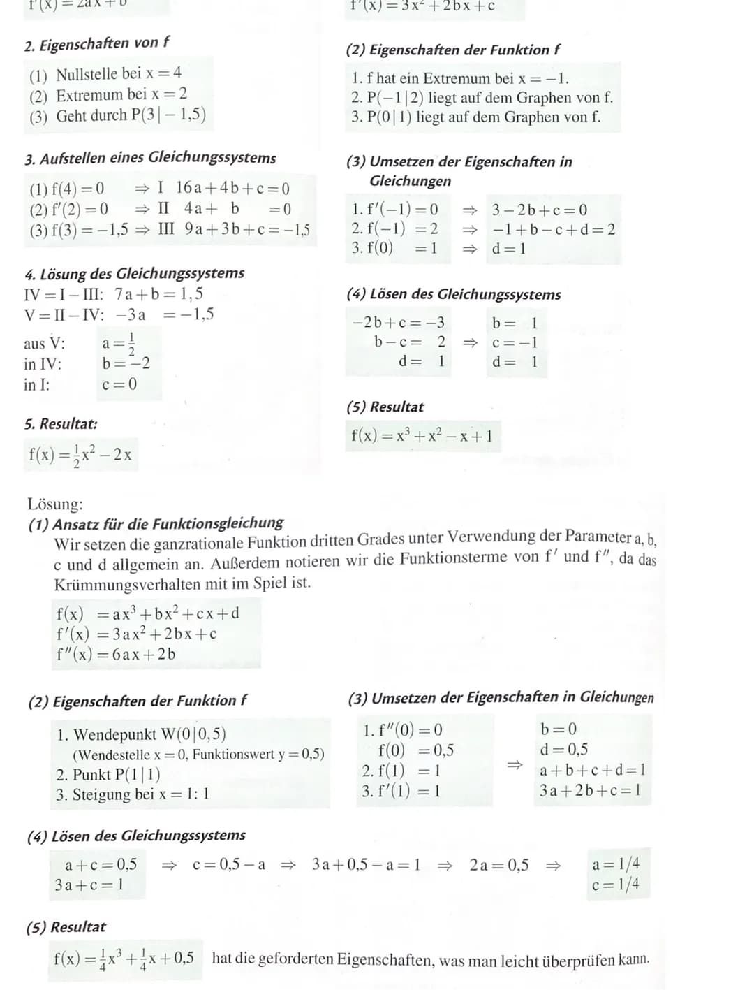 Klausurvorbereitung
4 Jasper Zimmerting
Ableitungsfunktion bestimmen
ZEICHNERISCH:
RECHNERISCH:
n
x = nx
²
Ableitungsregeln
m=
POTENZREGEL:
