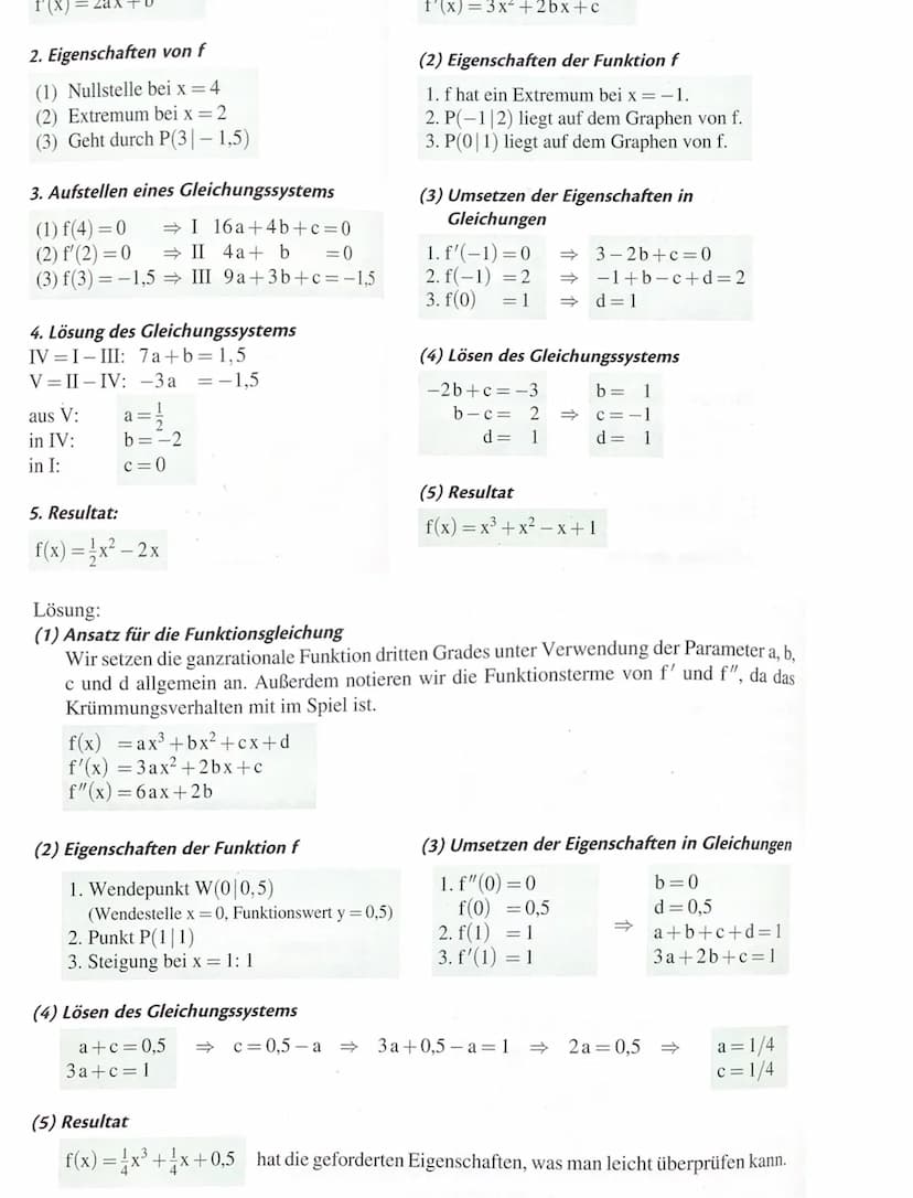 Klausurvorbereitung
4 Jasper Zimmerting
Ableitungsfunktion bestimmen
ZEICHNERISCH:
RECHNERISCH:
n
x = nx
²
Ableitungsregeln
m=
POTENZREGEL:
