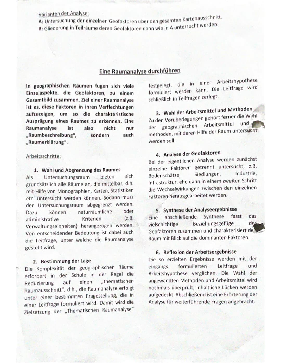 1. Einführung/Allgemeine Faktoren
1.1. Lagebestimmung
Mögliche Gliederung für eine Raumanalyse anhand der Geofaktoren
1.2. Hauptstadt oder L