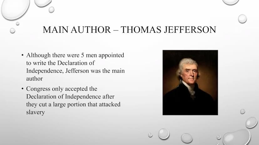 Declaration of
Independence
OF THE UNITED STATES • Pictures
• Basic information
• 4 parts of the D.I.
• List of grievances
The signers
STRUC
