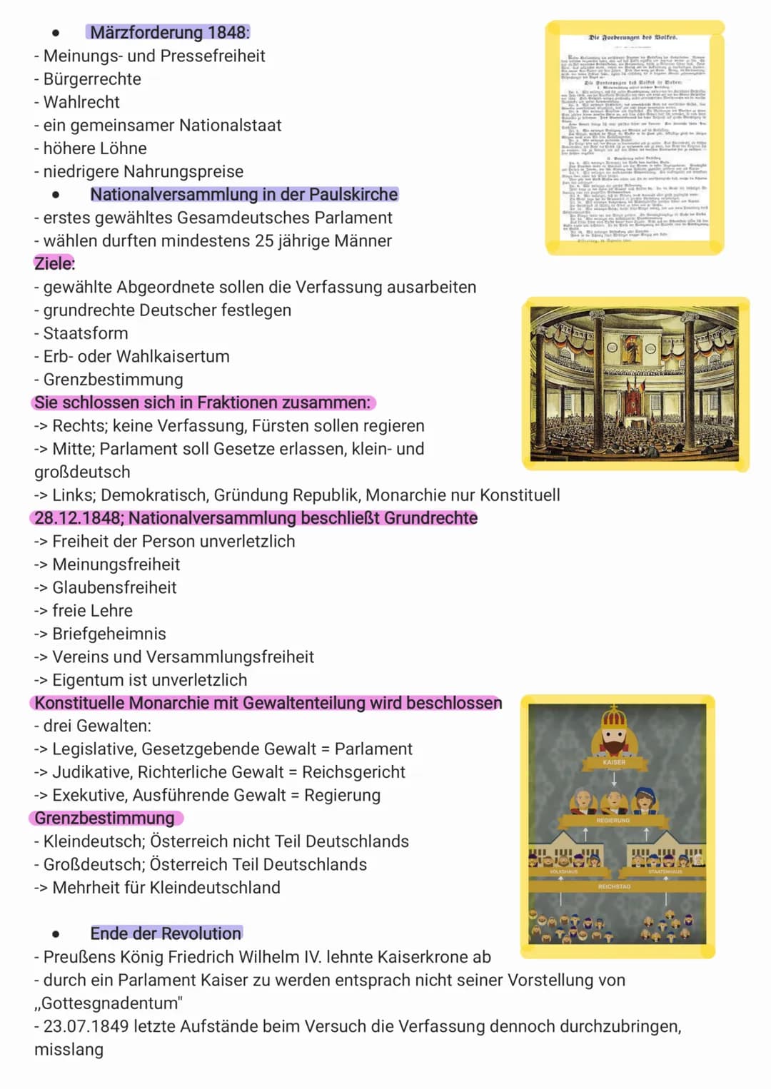 Die Deutsche Revolution
Überblick wichtiger Daten:
1815: Wiener Kongress
1817: Wartburgerfest
1819: Karlsbergerbeschlüsse
1830: Frankreich R