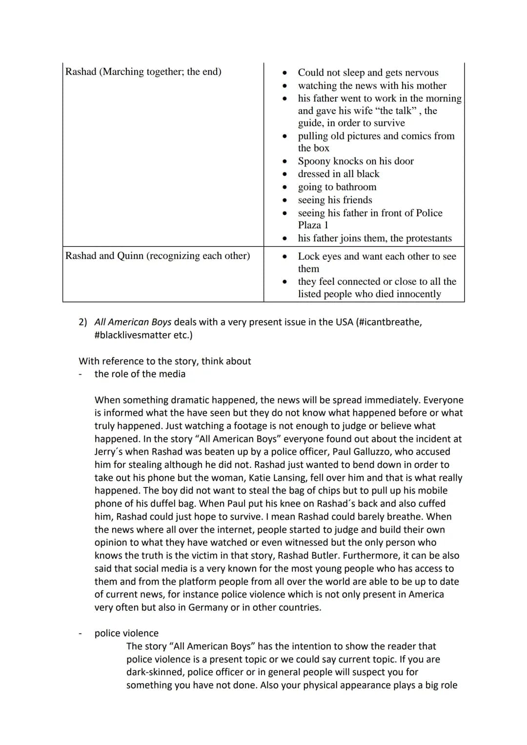 hile reading tasks
rize the weekdays. Find a fitting title for each chapter.
Use this grid for your answers:
Friday
Rashad (Introducing Rash