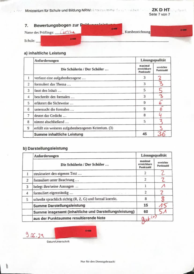 Ministerium für
Schule und Bildung
des Landes Nordrhein-Westfalen
Name: Carina
Seite 1 von 2
Zentrale Klausur am Ende der Einführungsphase
2