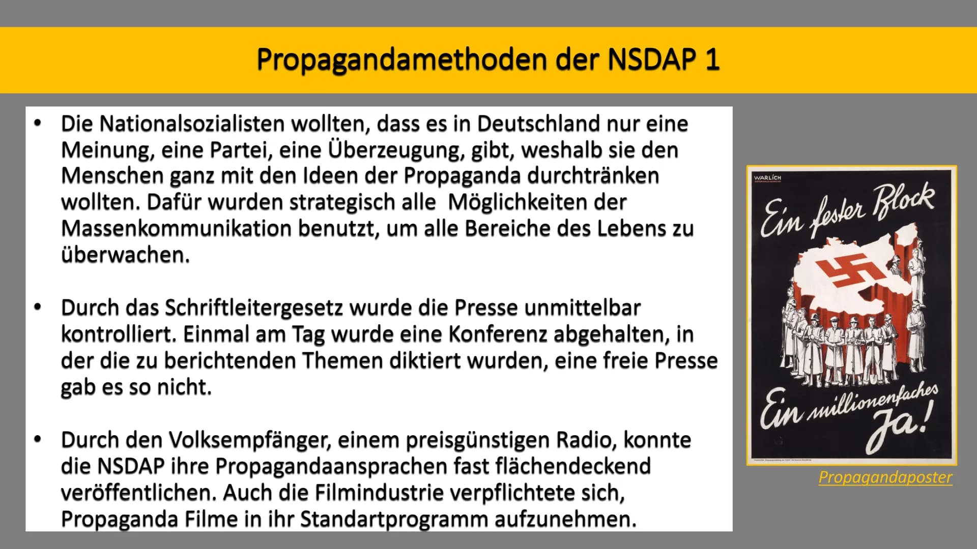 Der ,,Führerstaat": Die nationalsozialistische Sicht Gliederung
1. Der Weg zum Führerstaat: Zeitstrahl
2. Wortdefinitionen
3. Das Staatsmode