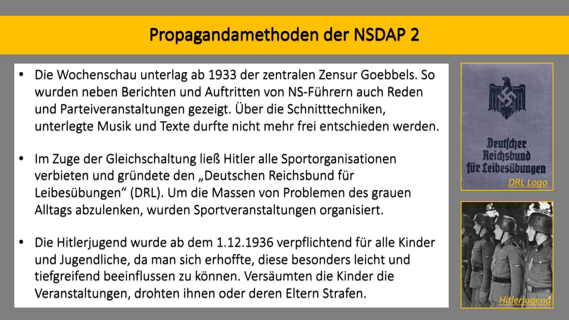Der ,,Führerstaat": Die nationalsozialistische Sicht Gliederung
1. Der Weg zum Führerstaat: Zeitstrahl
2. Wortdefinitionen
3. Das Staatsmode