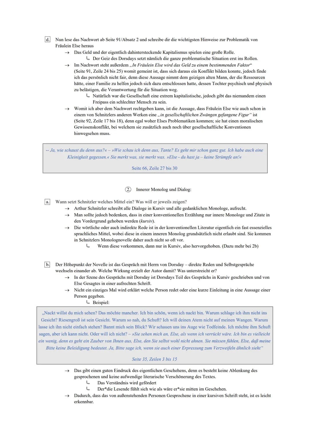 Factsheet Fräulein Else von Arthur Schnitzler
1 Gesellschaftlicher Hintergrund:
a. Untersuche, ob Schnitzler wirklich ein Bild der Gesellsch