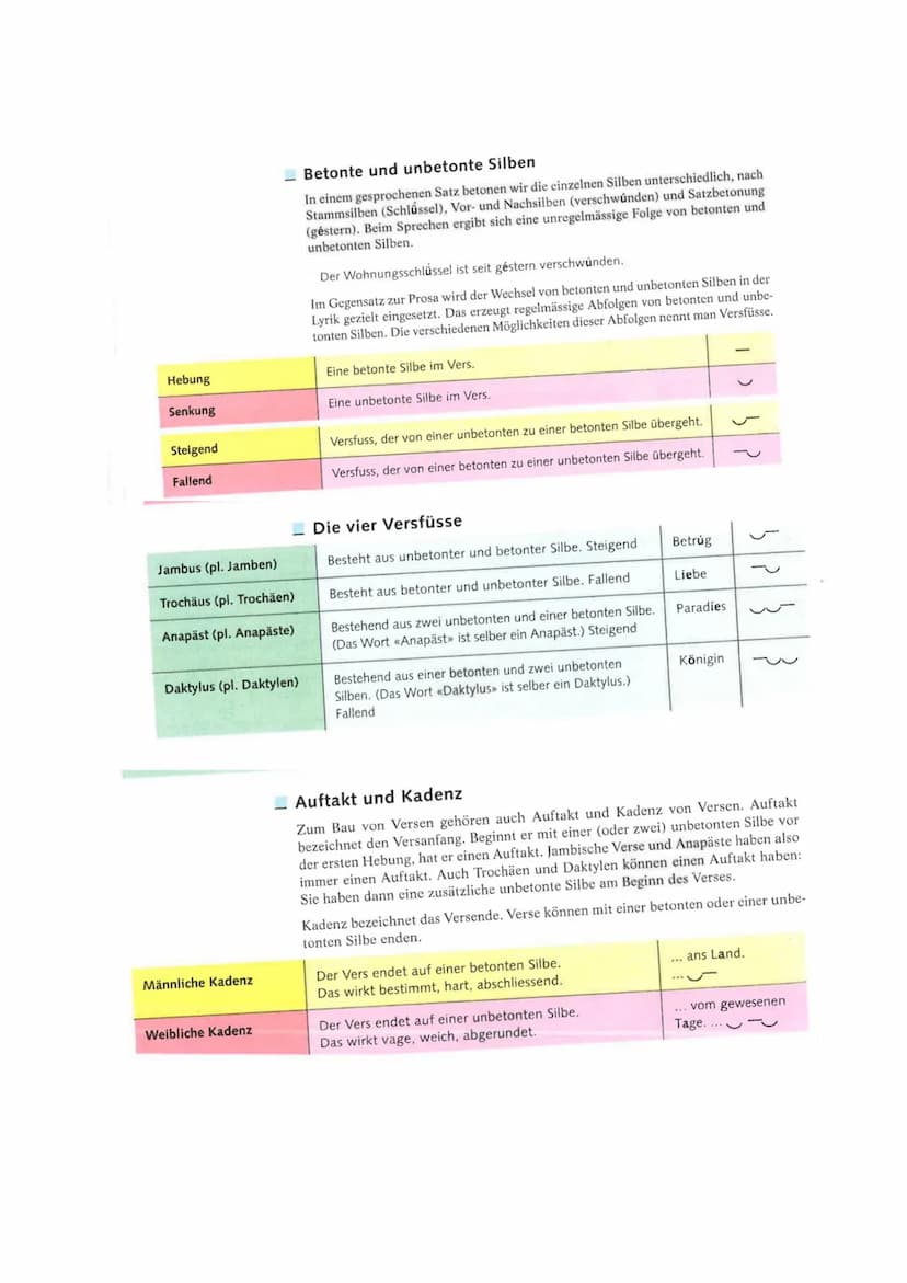 Lyrik Test: Gedichte analysieren
1. Stillmittel
Stillmittel
Alliteration
Anapher
Antithese
Assonanz
Ellipse
Enjambement
Epipher
Euphemismus

