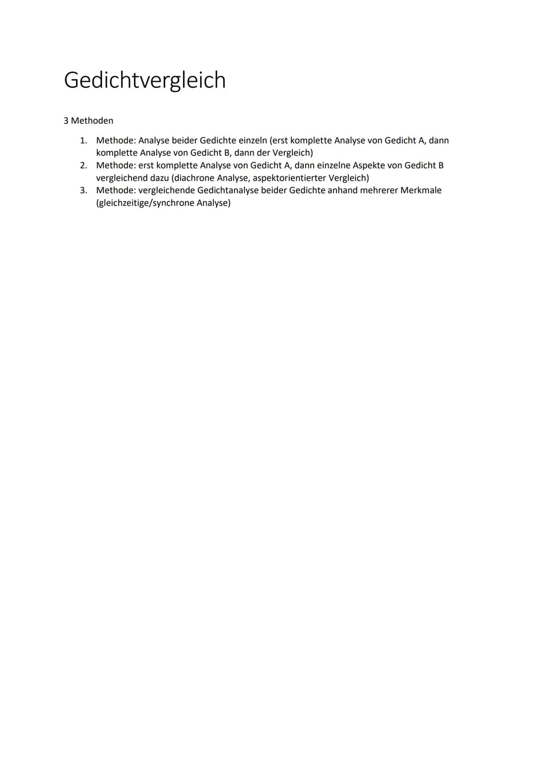 Lyrik Test: Gedichte analysieren
1. Stillmittel
Stillmittel
Alliteration
Anapher
Antithese
Assonanz
Ellipse
Enjambement
Epipher
Euphemismus
