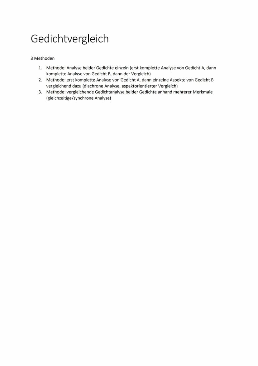 Lyrik Test: Gedichte analysieren
1. Stillmittel
Stillmittel
Alliteration
Anapher
Antithese
Assonanz
Ellipse
Enjambement
Epipher
Euphemismus
