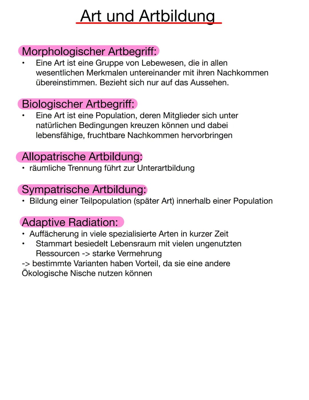 Lamarck
Inkonstanz der Arten (Veränderlichkeit der Organismen im Laufe des
Lebens)
Aktive Anpassung der Art an die Umweltbedingungen
Streben