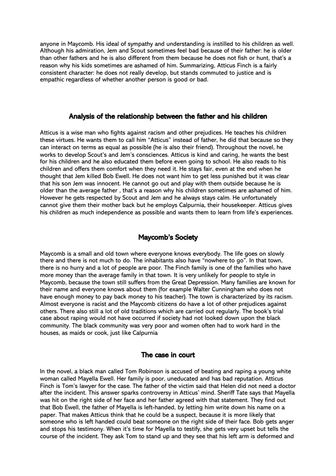 reading log - To kill a mockingbird by Harper Lee
chapter summaries
Chapter 1
The narrator Jean Louise (nickname: Scout) recounts the family