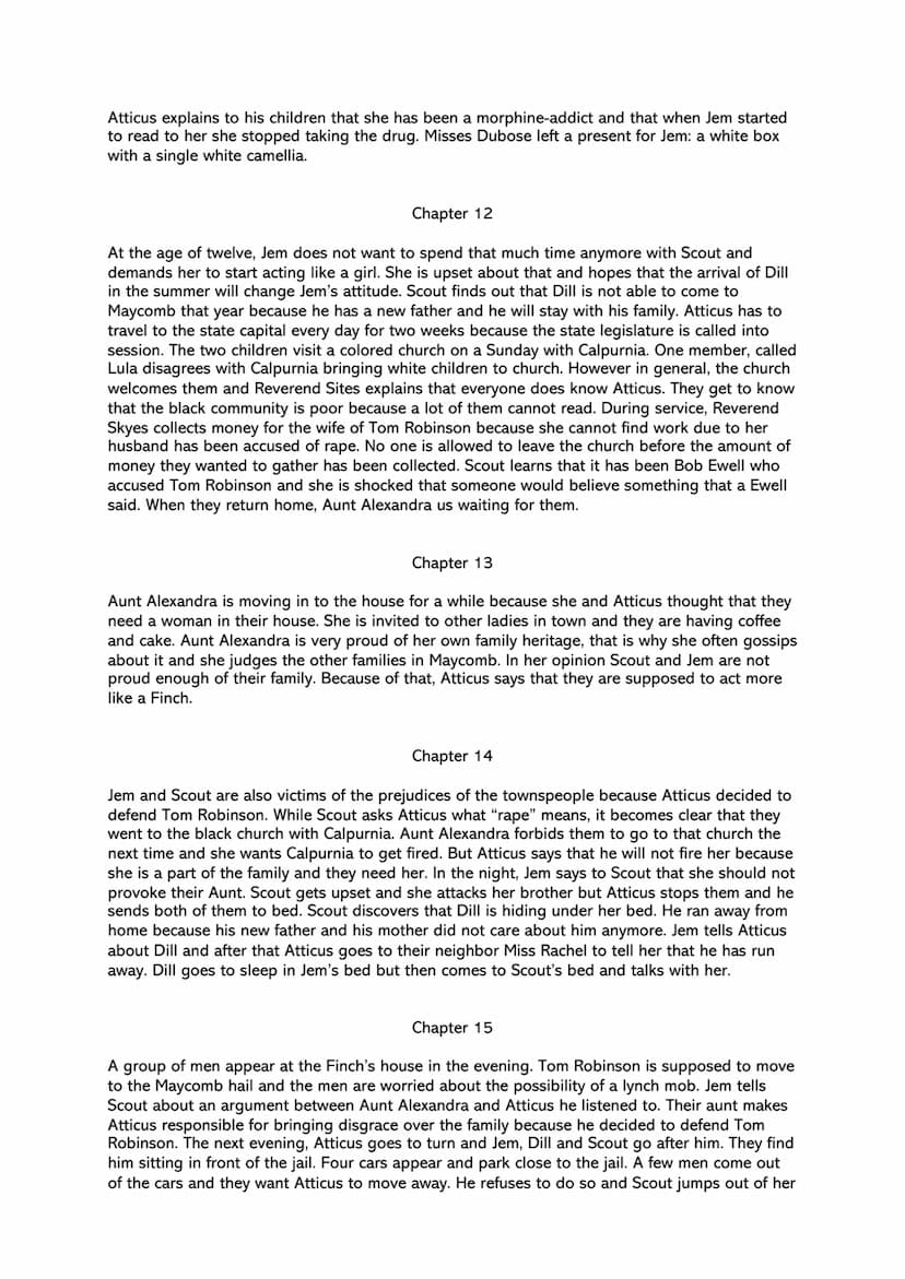 reading log - To kill a mockingbird by Harper Lee
chapter summaries
Chapter 1
The narrator Jean Louise (nickname: Scout) recounts the family