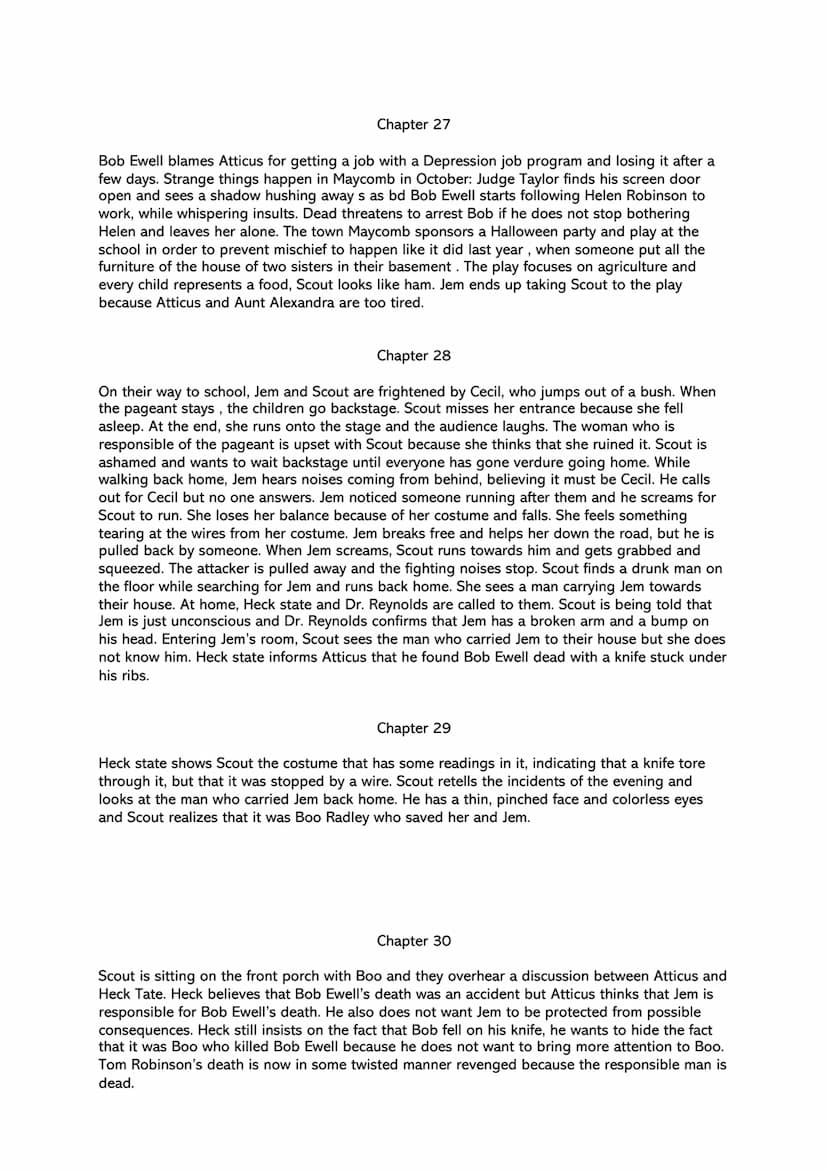 reading log - To kill a mockingbird by Harper Lee
chapter summaries
Chapter 1
The narrator Jean Louise (nickname: Scout) recounts the family
