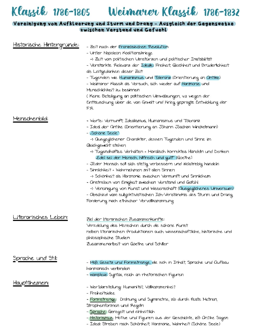 Epochenüberblick