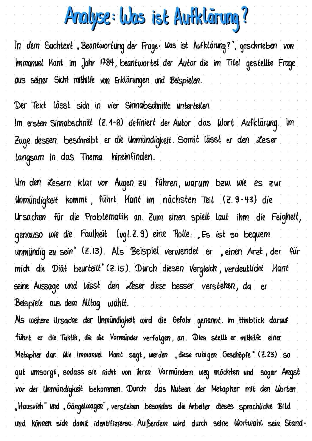 Immanuel Kant: Was ist Aufklärung? Einfach erklärt!