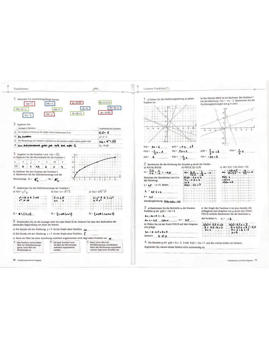 Funktion eindeutige wordnung
A
Funktionsgleidung
Pfeilschreibweise
Funktionsvorschrift
were tabellen:
Graph einer Funktion:
Definitions leag