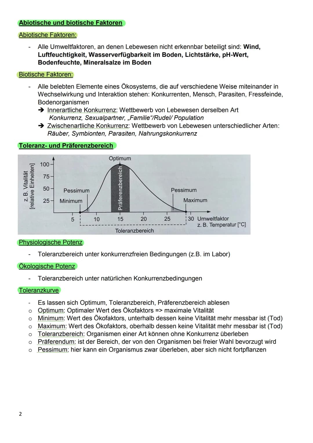 Abiotische und biotische Faktoren
Abiotische Faktoren:
Alle Umweltfaktoren, an denen Lebewesen nicht erkennbar beteiligt sind: Wind,
Luftfeu