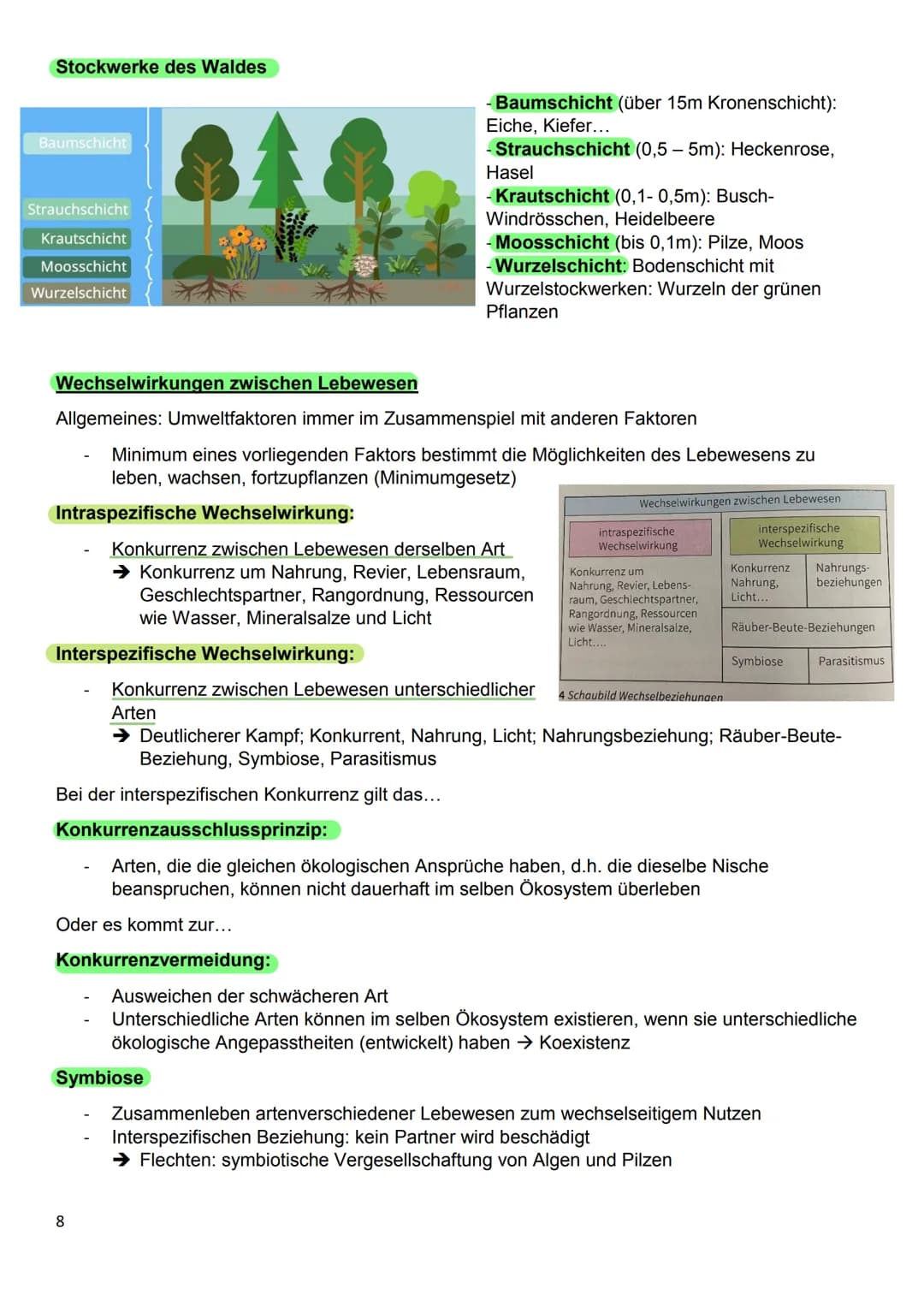 Abiotische und biotische Faktoren
Abiotische Faktoren:
Alle Umweltfaktoren, an denen Lebewesen nicht erkennbar beteiligt sind: Wind,
Luftfeu