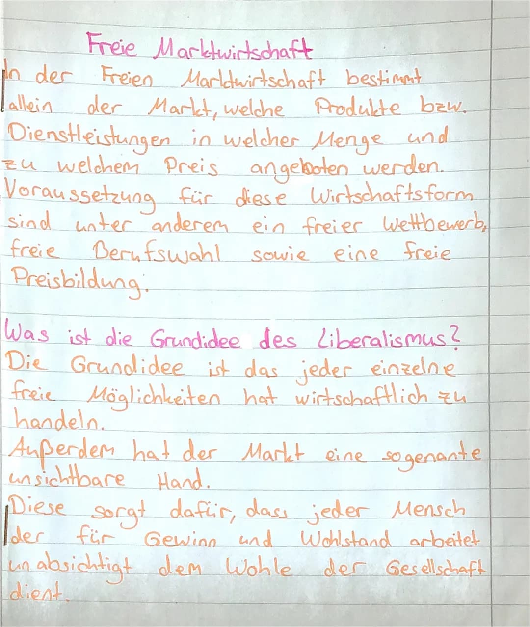 Freie Marktwirtschaft
in der Freien Marldwirtschaft bestimmt.
Lallein der Markt, welche Produkte bzw.
Dienstleistungen in welcher Menge und
