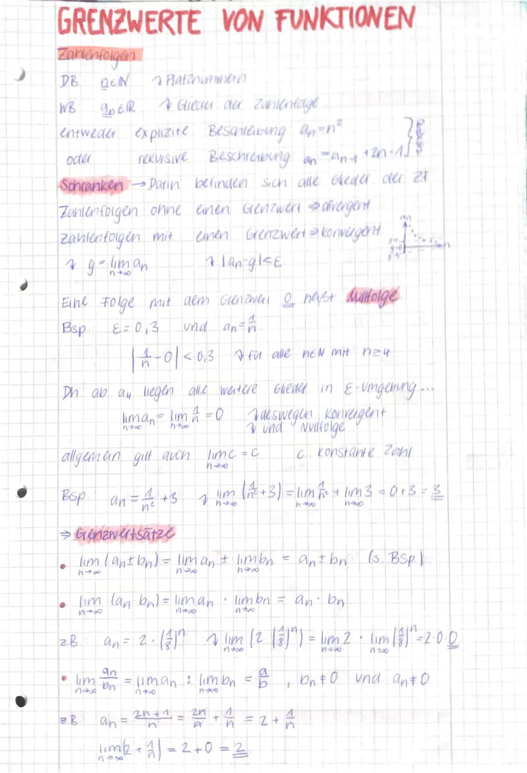 Grenzwerte von Funktionen