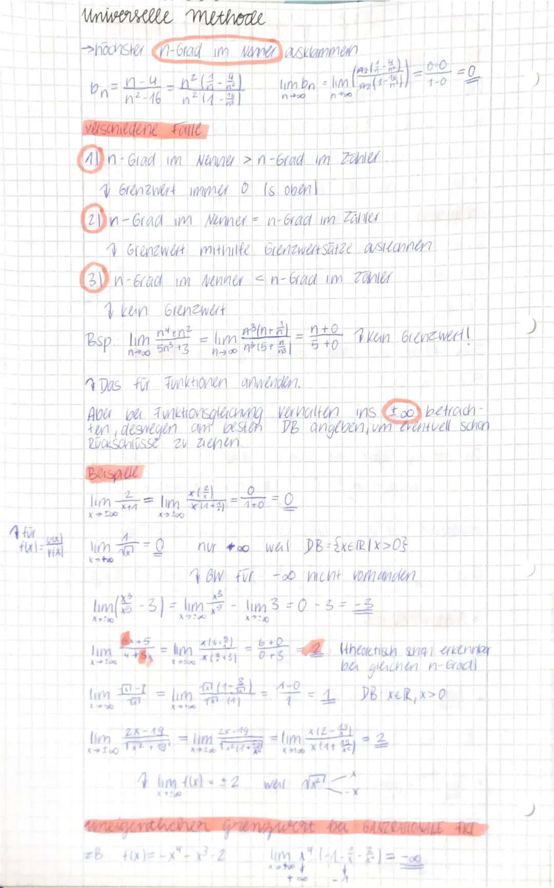 GRENZWERTE VON FUNKTIONEN
Zahlenfolgen
QEN
ABER
DB
WB
7 Platznummern
~ Glieder der Zankentage
entweder explizite Beschreibing an-n²
oder
+2n