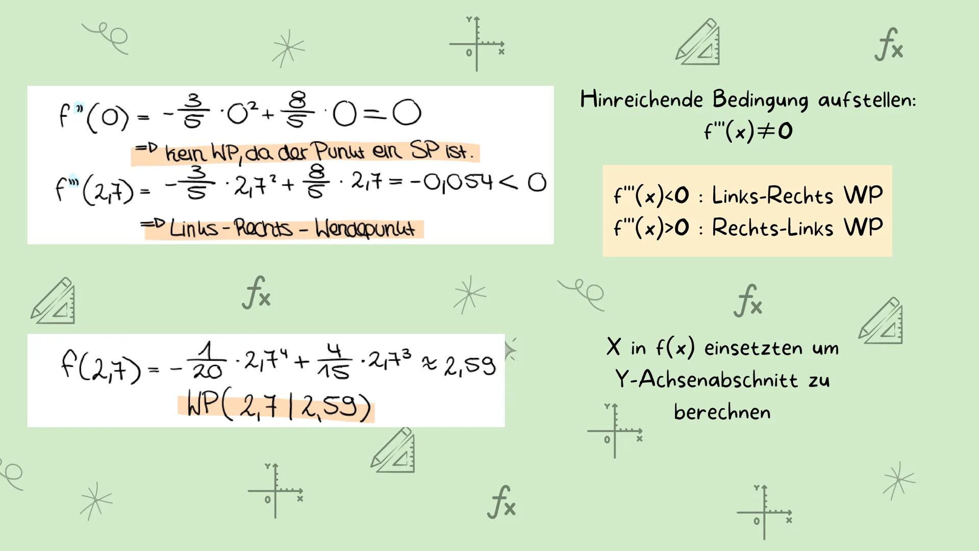 +
fx
fx
*
+
Kurvendiskussion
+
Ultimate_keyblade
1/4
fx
*
+
fx ●
●
Ableitung berechnen
• Definitions-und Wertebereich
• Verhalten im Unendli