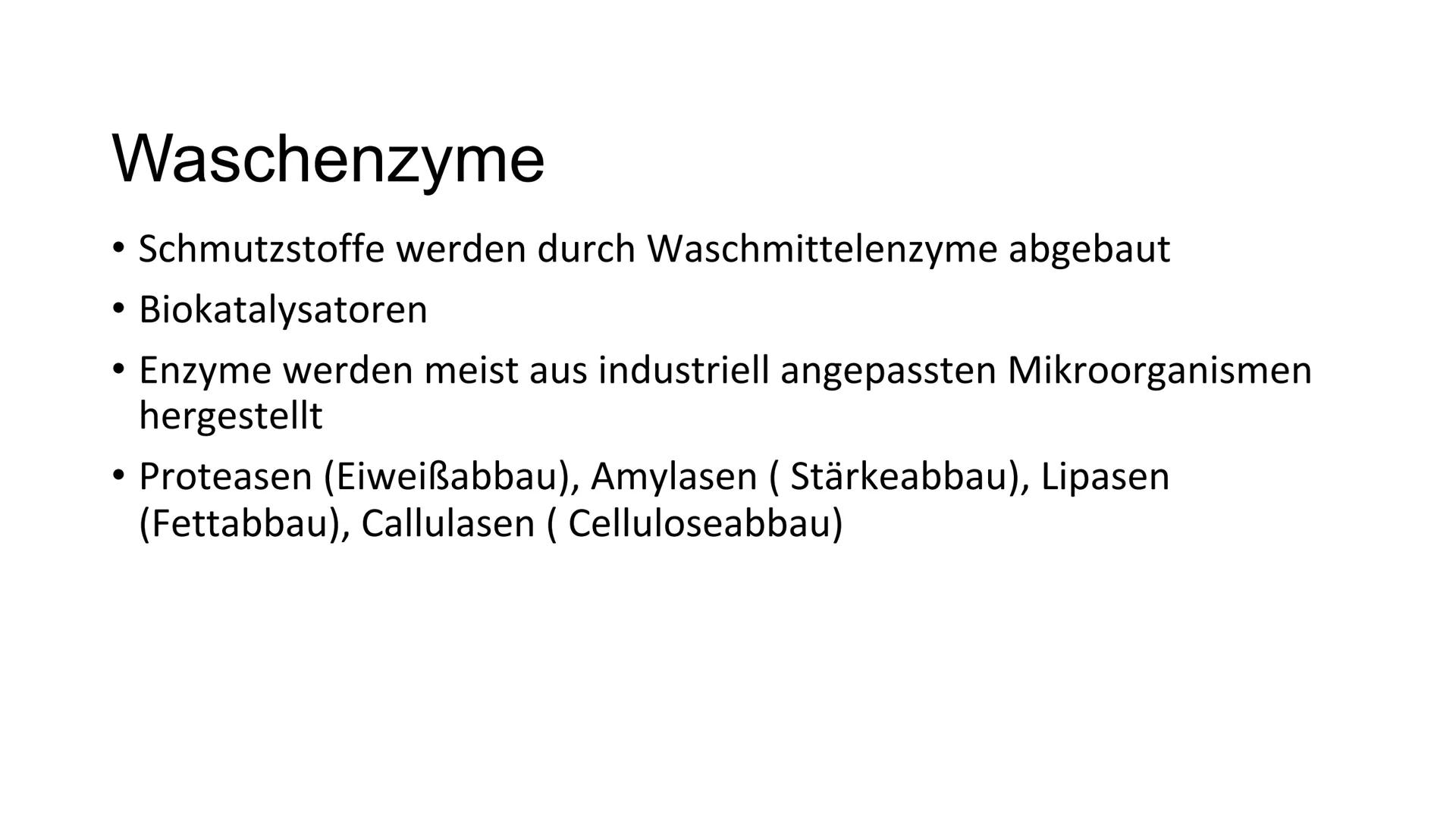 GFS
Waschmittel Zusatzstoffe
Chemie Gliederung
1. Allgemein:
2. Waschmittelzusatzstoffe
- Wasserenthärter
Waschalkalien
Waschenzyme
- Vergra