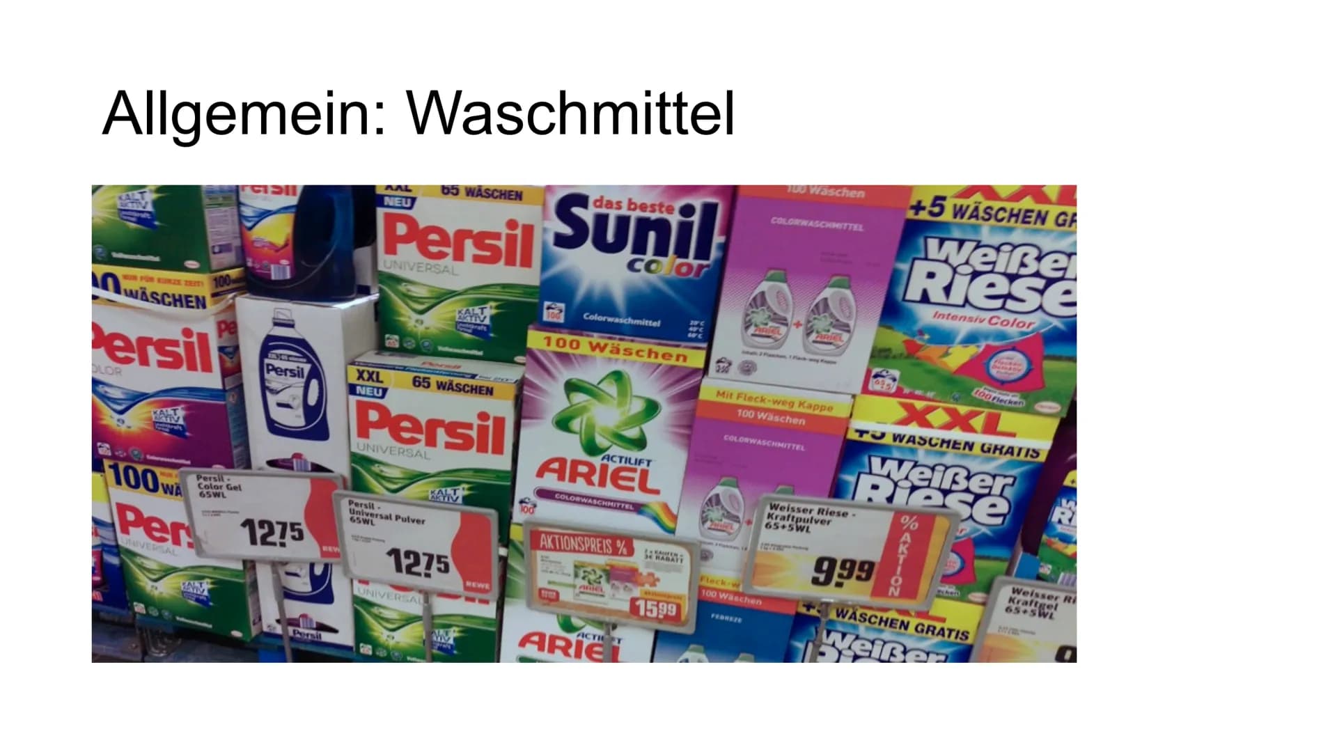 GFS
Waschmittel Zusatzstoffe
Chemie Gliederung
1. Allgemein:
2. Waschmittelzusatzstoffe
- Wasserenthärter
Waschalkalien
Waschenzyme
- Vergra