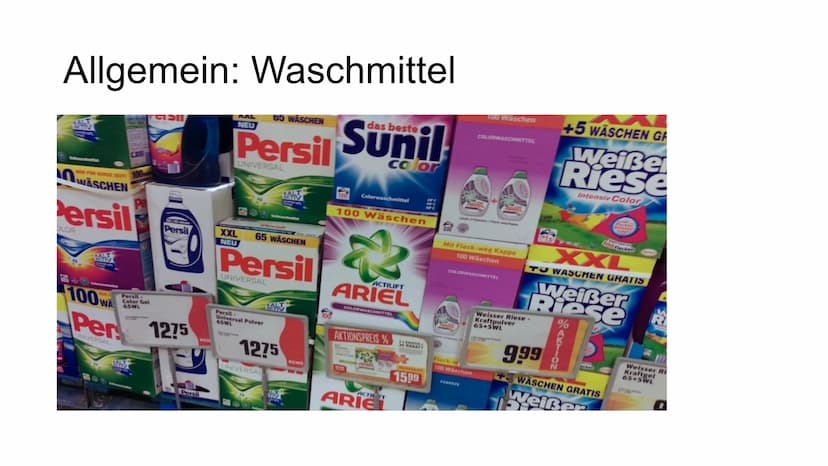 GFS
Waschmittel Zusatzstoffe
Chemie Gliederung
1. Allgemein:
2. Waschmittelzusatzstoffe
- Wasserenthärter
Waschalkalien
Waschenzyme
- Vergra