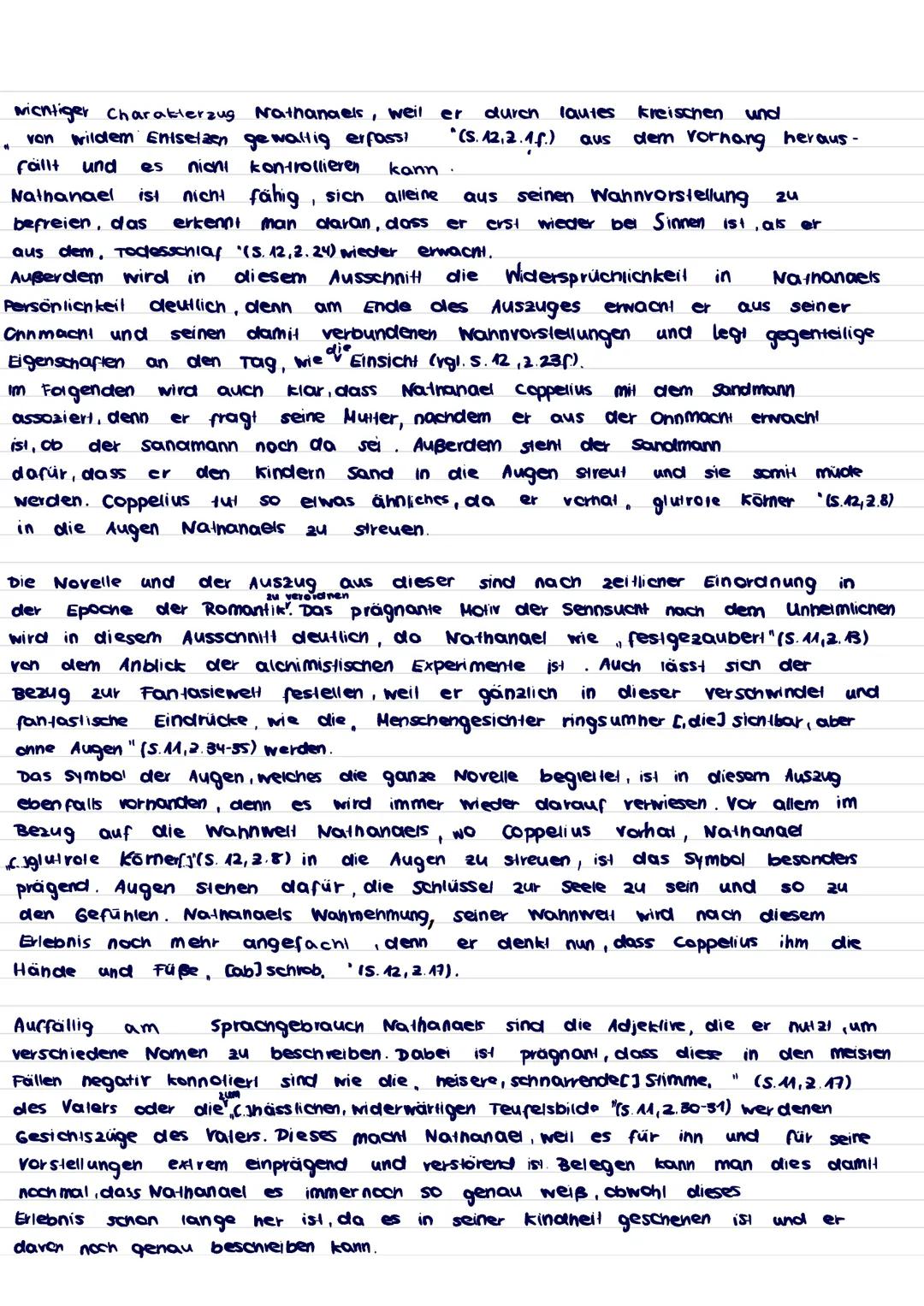 Analyse der
11
Alchimisten-Szene ¹
Der vorliegende Auszug aus der Novelle, Der sandmann" (1817), geschrieben
von E.T. A Hoffmann aus der Epo