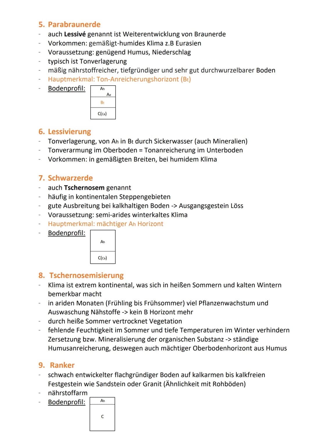 Bodentypen und deren Prozesse
1. Tonminerale
plättchenförmige Kristalle -> gehören zu Schichtsilikaten
Durchmesser von weniger als 2 Mikrome