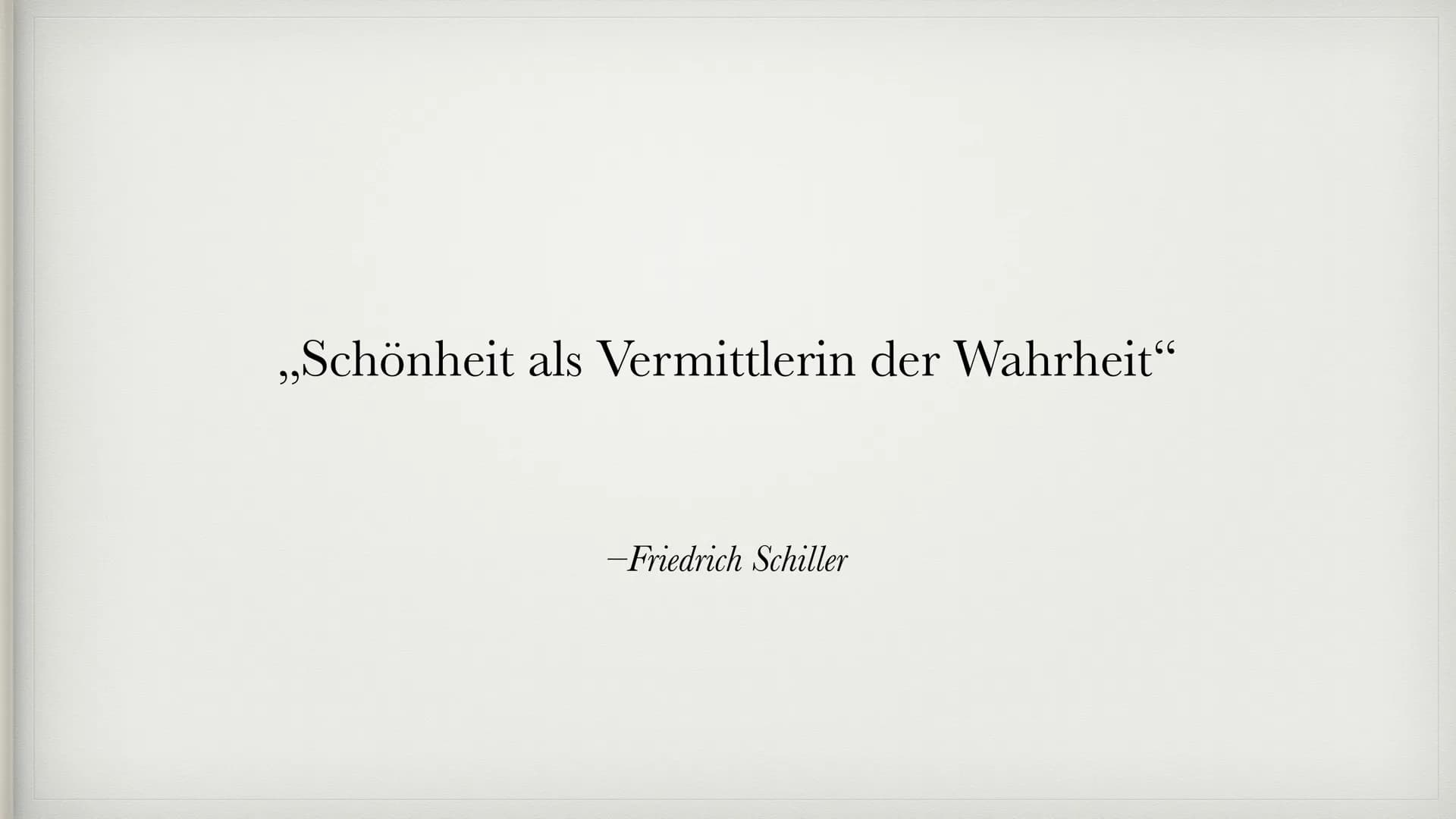 „Toleranz ist immer und überall eine Frage der
inneren
Selbstbefreiung"
- Johann Gottfried Herder Die Klassik
1786-1832 Gliederung
1. Allgem