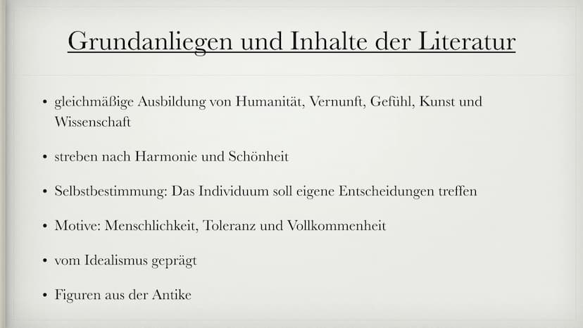 „Toleranz ist immer und überall eine Frage der
inneren
Selbstbefreiung"
- Johann Gottfried Herder Die Klassik
1786-1832 Gliederung
1. Allgem