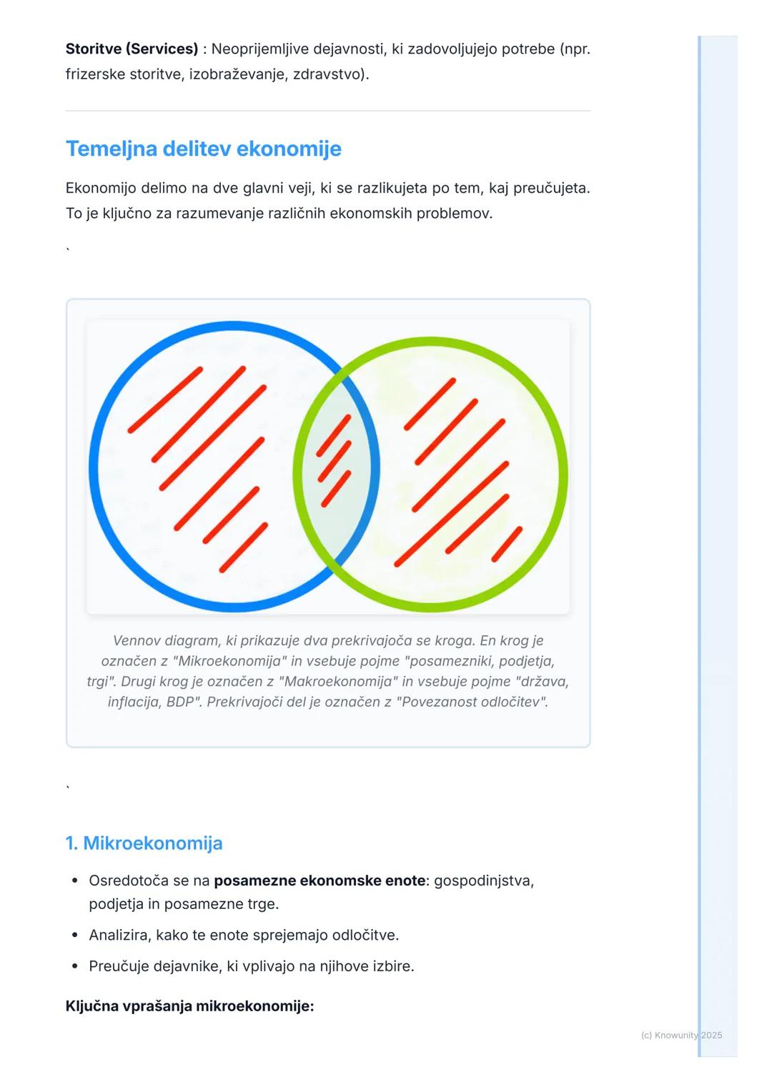 # Kaj je ekonomija?

## Osnovna opredelitev ekonomije

Ekonomija je družbena veda, ki preučuje, kako posamezniki, podjetja, vlade
in družbe 