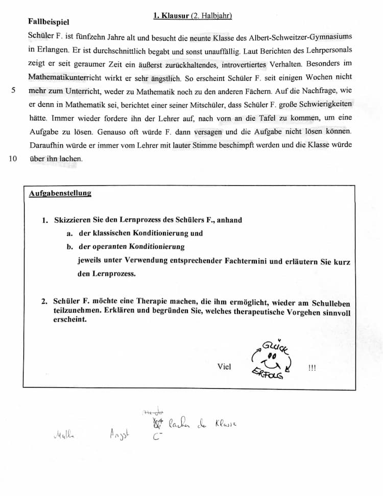 Know Psychologie Klausur 2, Behaviourismus, Konditionieren thumbnail