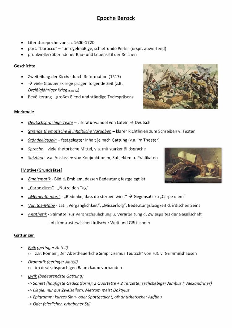 Know Epoche Barock (Literatur) thumbnail