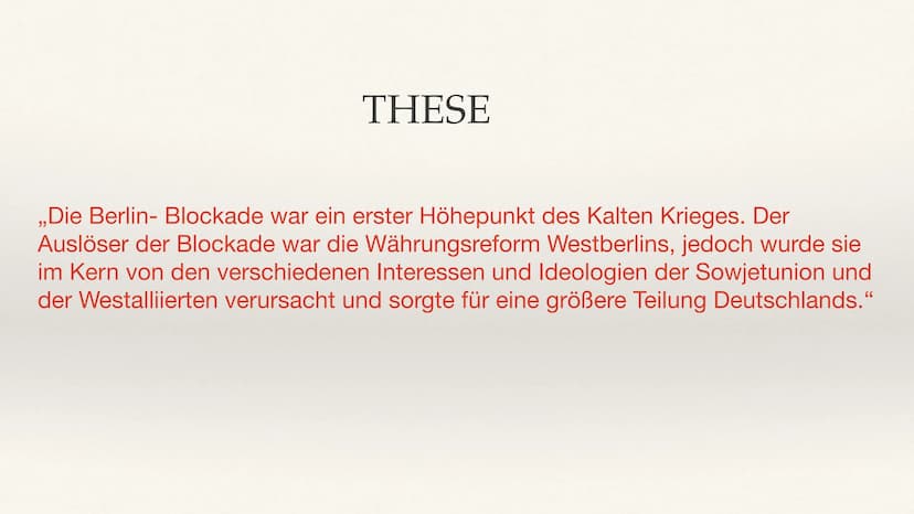 Emma Wagenknecht
Die Berlin- Blockade
Geschichte Leistungskurs Q4 *Vorgeschichte
*Verlauf
1.1. Beginn der Blockade
*1.2. Während der Blockad