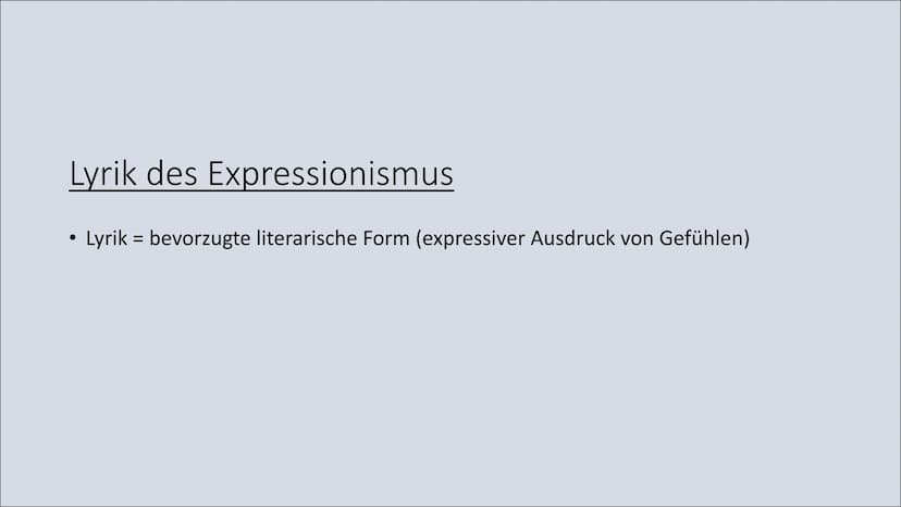 Expressionismus
Gedicht: Weltende Inhalt
• Expressionismus
●
●
- Was ist Expressionismus?
- Entstehung des Expressionismus
Expressionismus d
