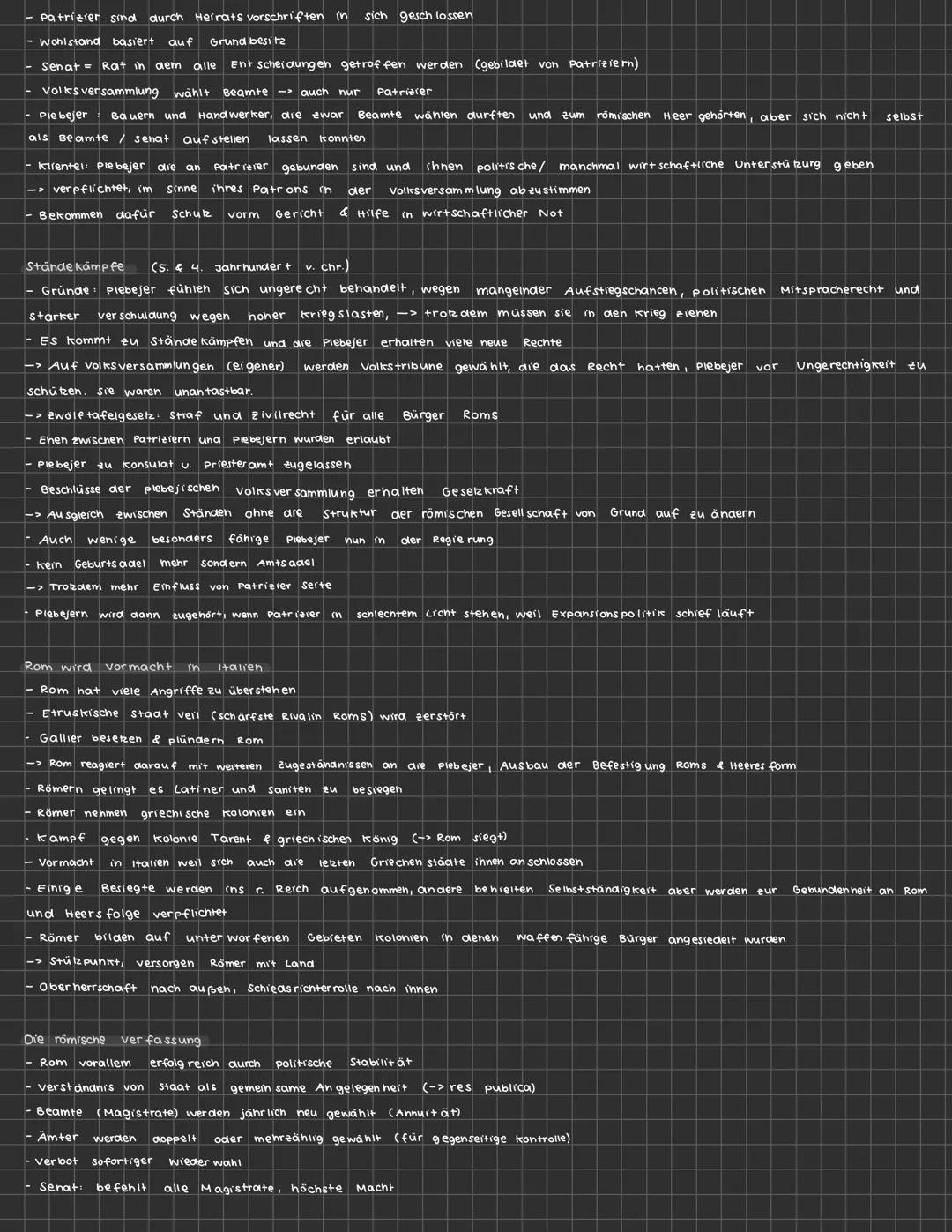 Geschi lenzettel e1
Erfolgsrezept der Römer
1 übernehmen vieles von anderen Völkern & entwickeln es weiter
2 Fast alle (außer Frauen & Sklav