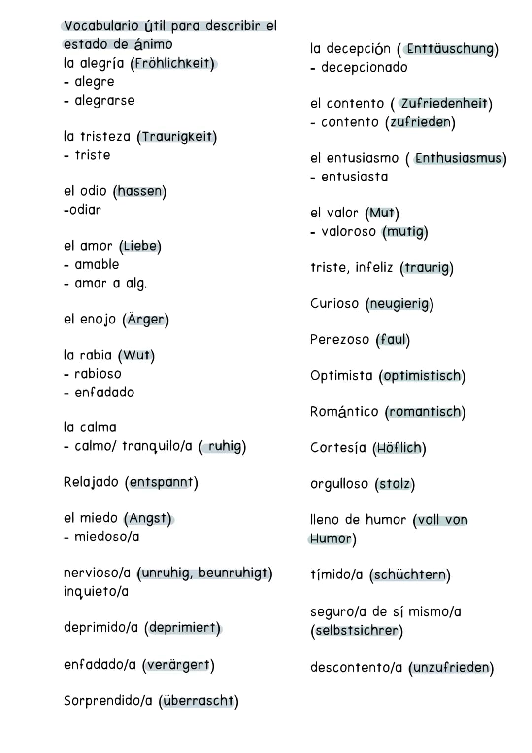 Escribir una caracterización
Empezar con los aspectos exteriores (datos generales, aspecto físico) y
terminar con los aspectos interiores (c